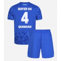 Otroški Nogometni dresi Bayer Leverkusen Jarell Quansah #4 Tretji 2025-26 Kratek Rokav (+ Kratke hlače)
